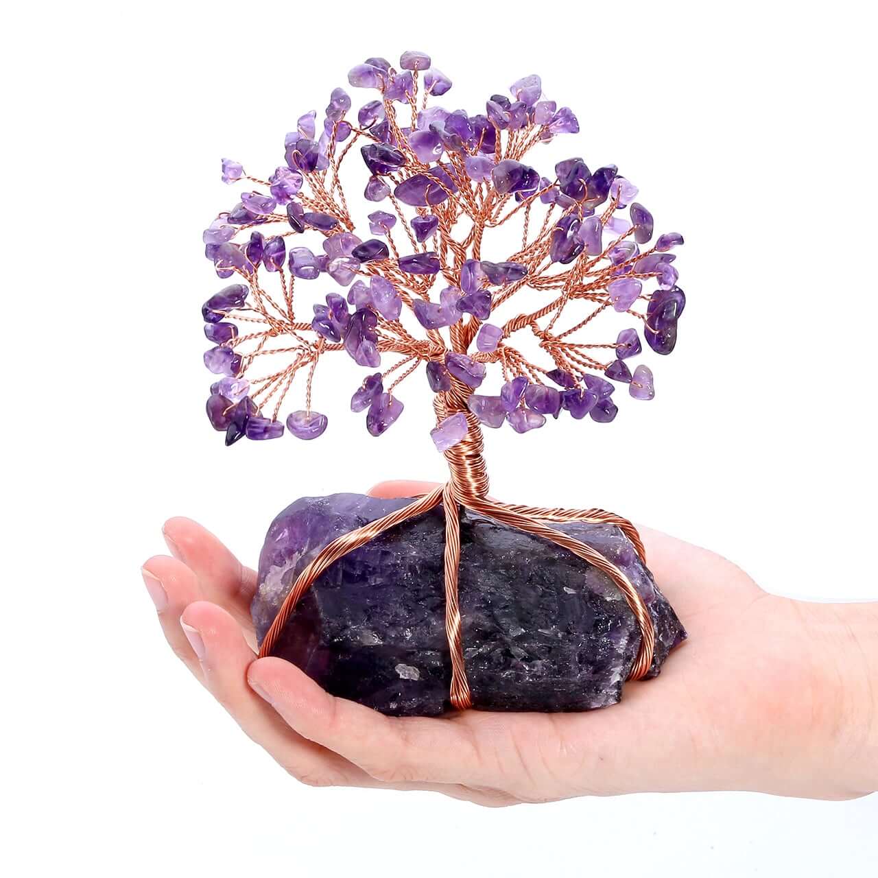 Crystal Bonsai Tree Ornament Feng Shui Gemstone Decor
