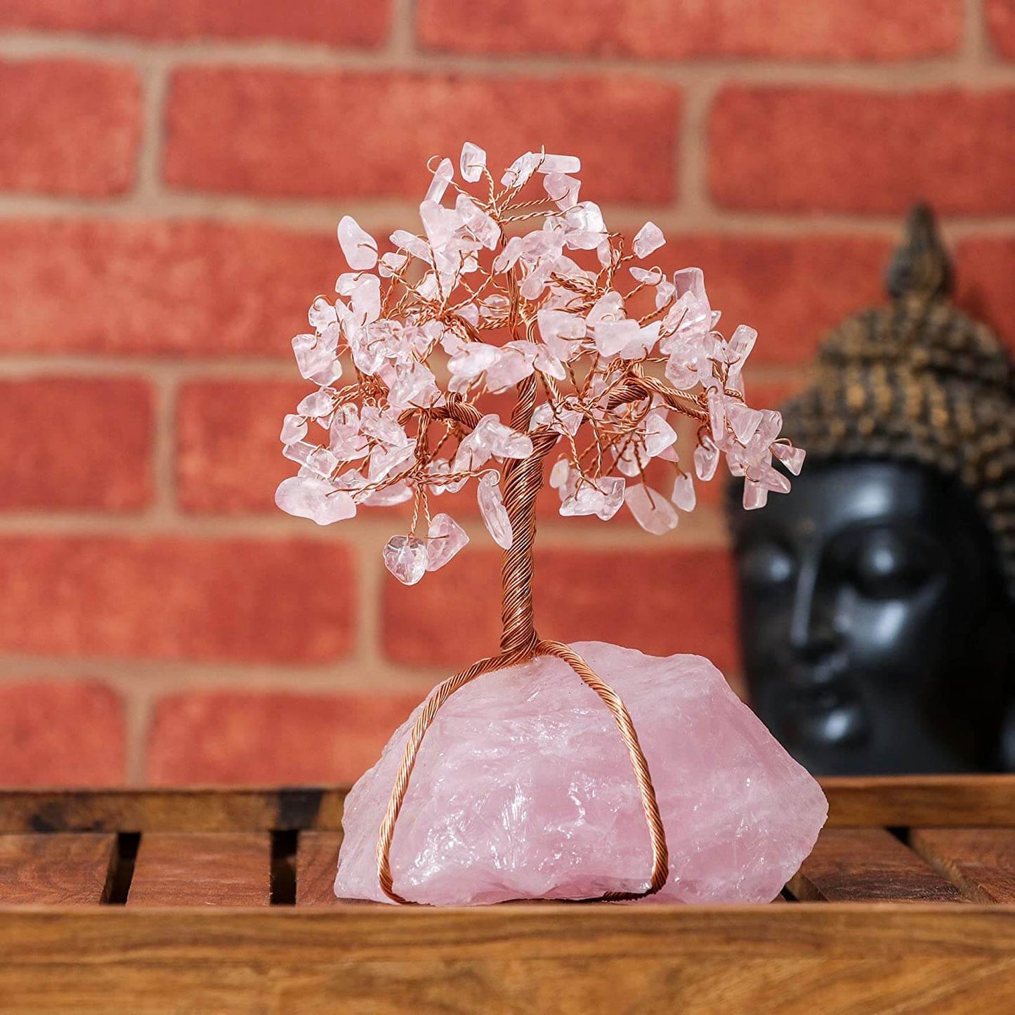 Crystal Bonsai Tree Ornament Feng Shui Gemstone Decor