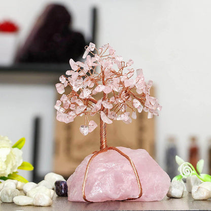 Crystal Bonsai Tree Ornament Feng Shui Gemstone Decor