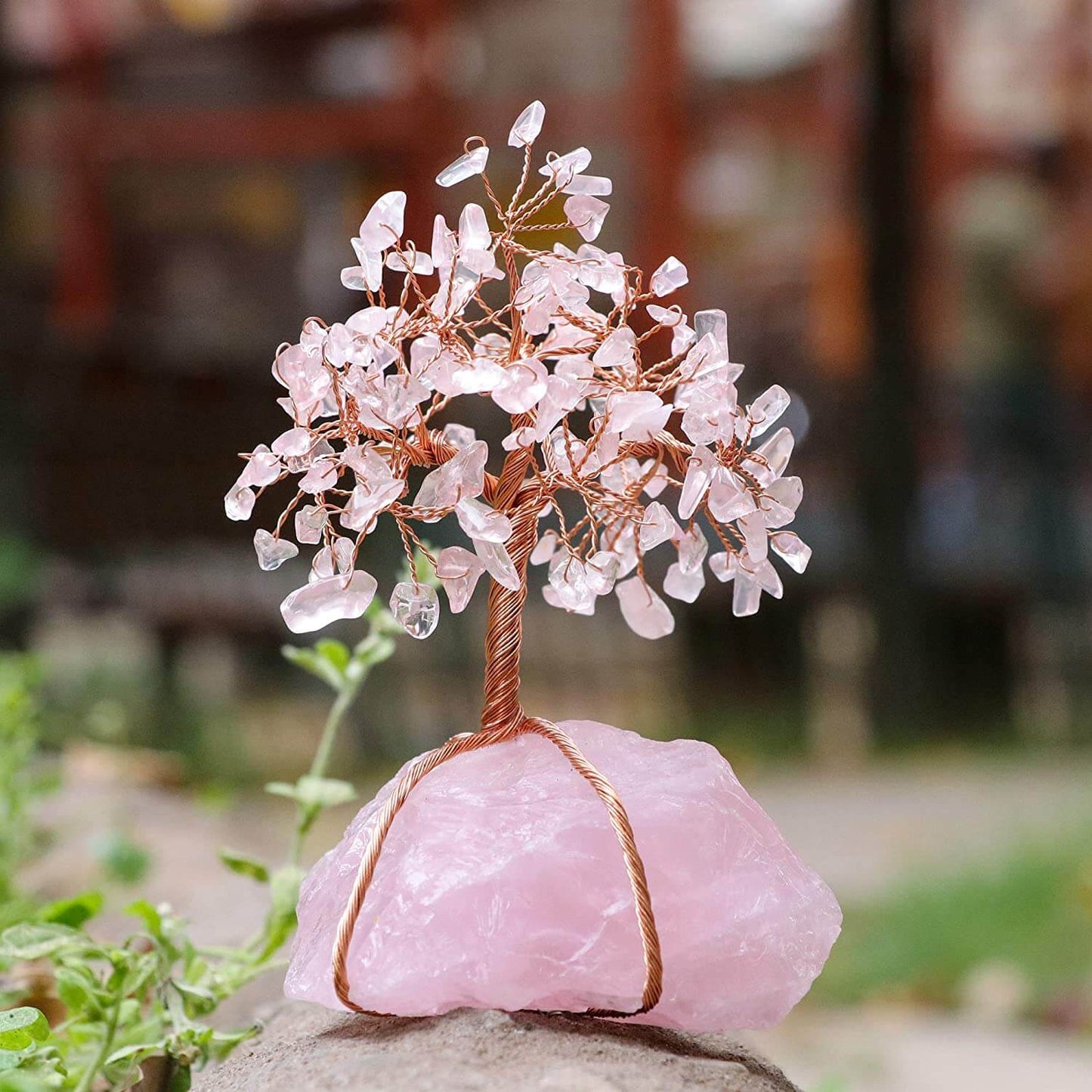 Crystal Bonsai Tree Ornament Feng Shui Gemstone Decor