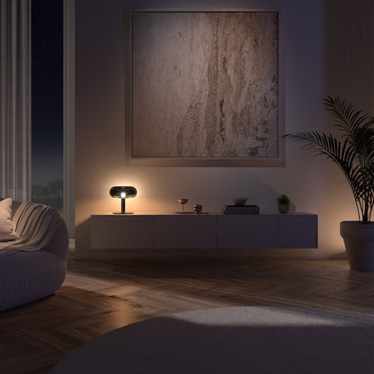 Crystal Glass LED Table Lamp Touch Dimmable Modern Design