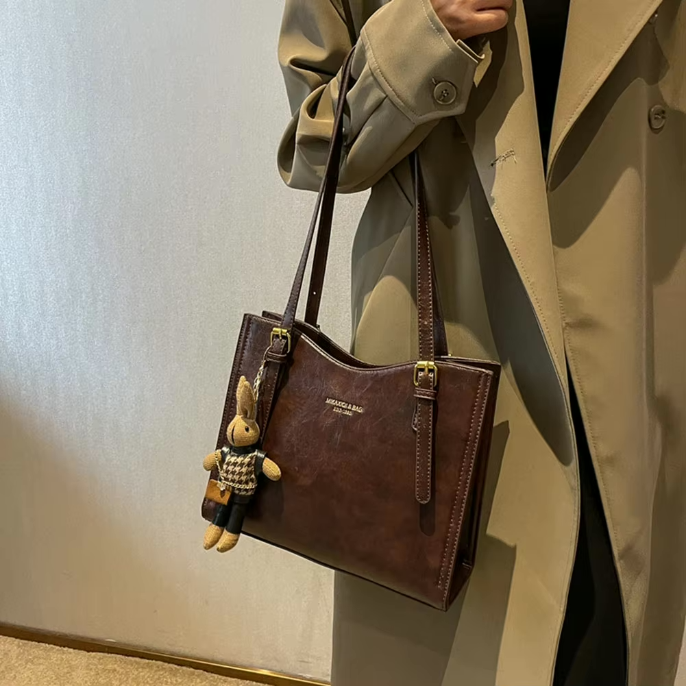 Cute Shoulder Tote Bag Womens PU Leather Handbag