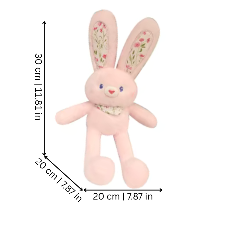 Cute Stuffed Bunny Plush Toy with Soft Pullable Ears and Legs