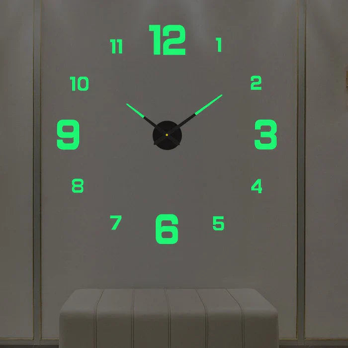 DIY Wall Clock Large Decorative Modern Creative Home Decor Clock