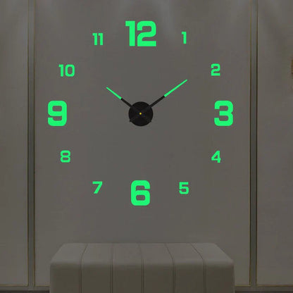 DIY Wall Clock Large Decorative Modern Creative Home Decor Clock