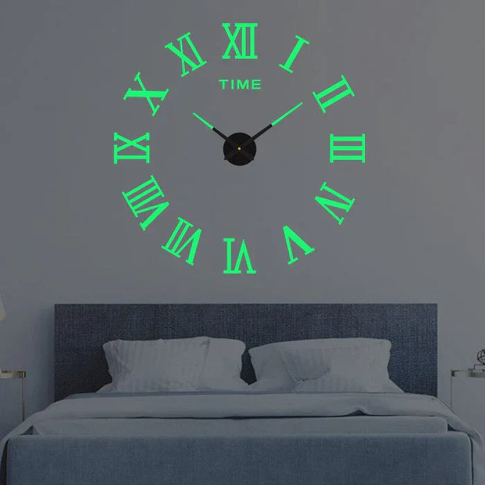 DIY Wall Clock Large Decorative Modern Creative Home Decor Clock