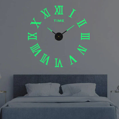 DIY Wall Clock Large Decorative Modern Creative Home Decor Clock