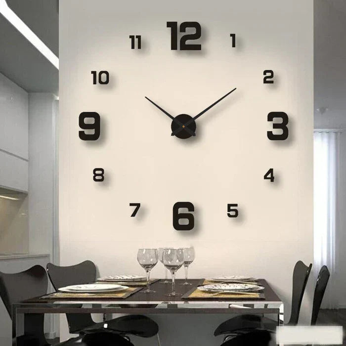 DIY Wall Clock Large Decorative Modern Creative Home Decor Clock