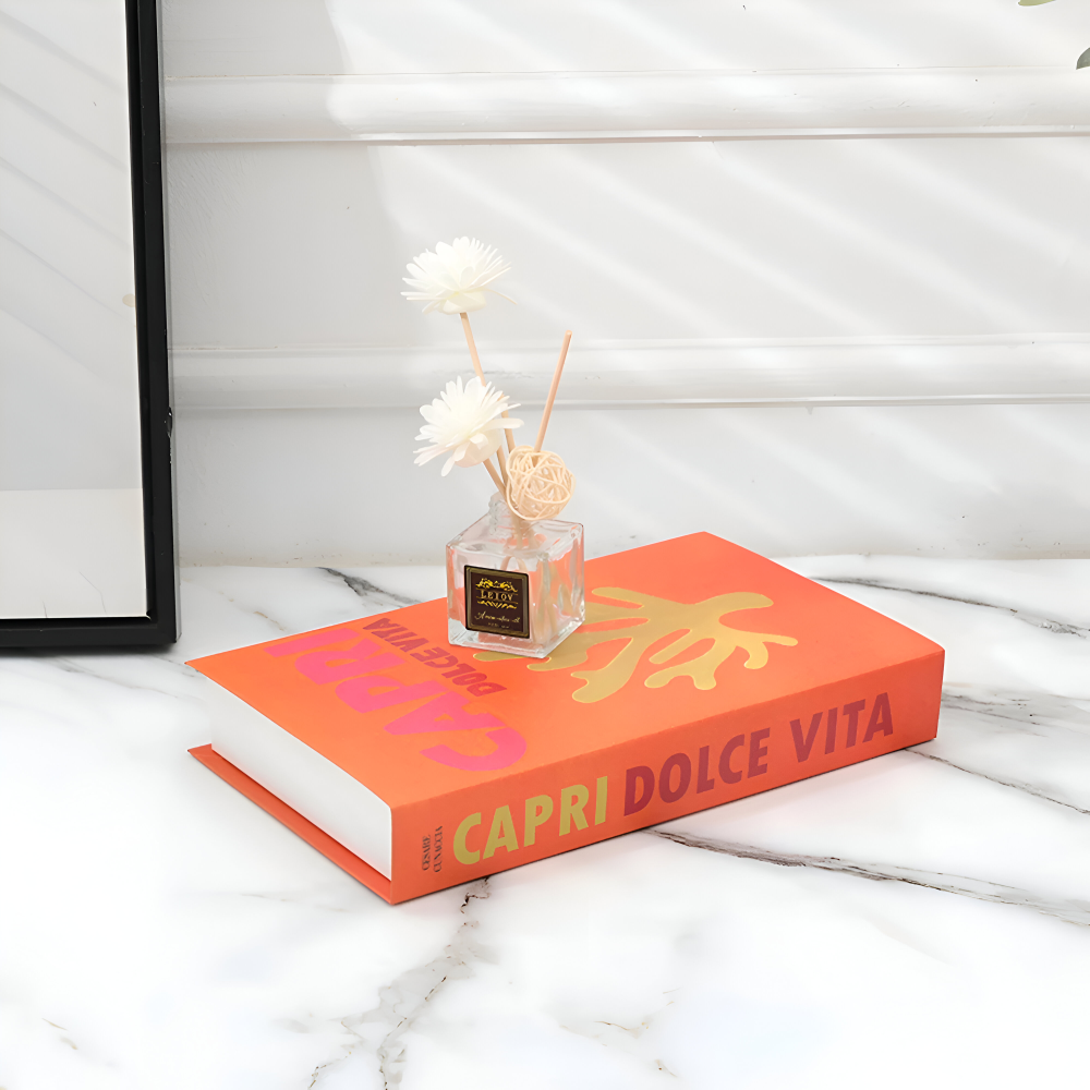Decorative Faux Book Storage Box Coffee Table Display Accent