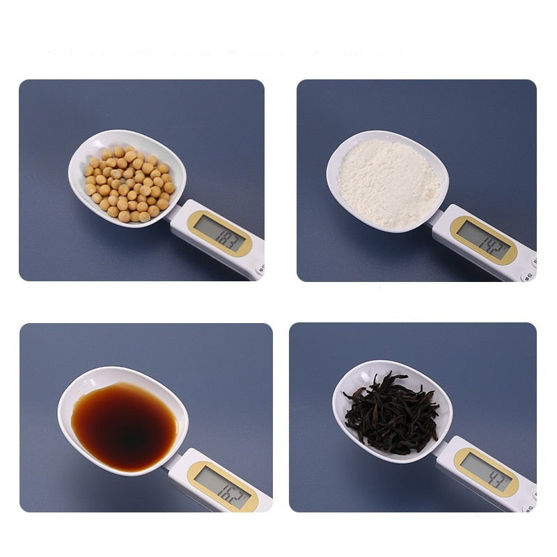 Digital Kitchen Scale Spoon Measuring Scoop LCD Food Scale