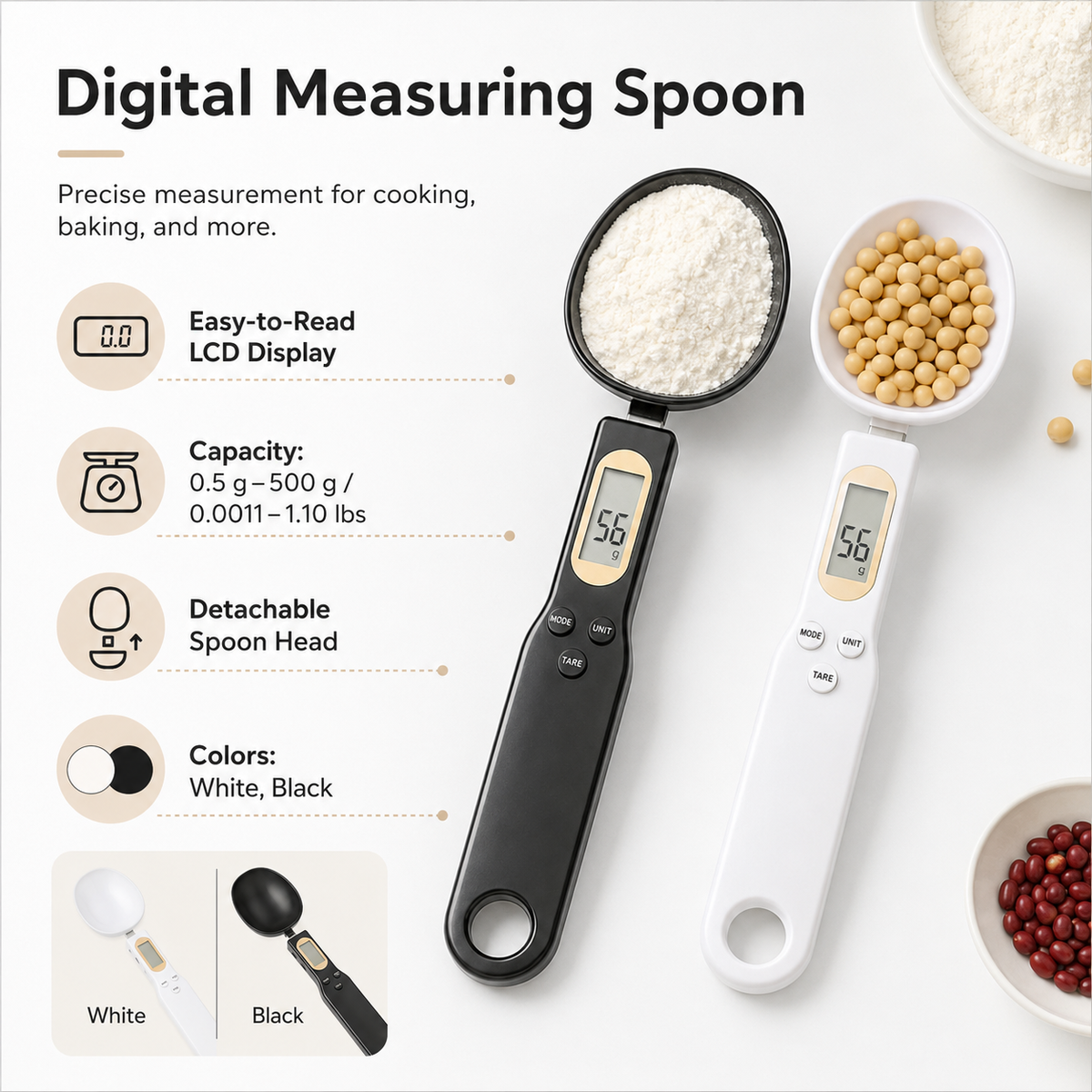 Digital Measuring Spoon with LCD Display