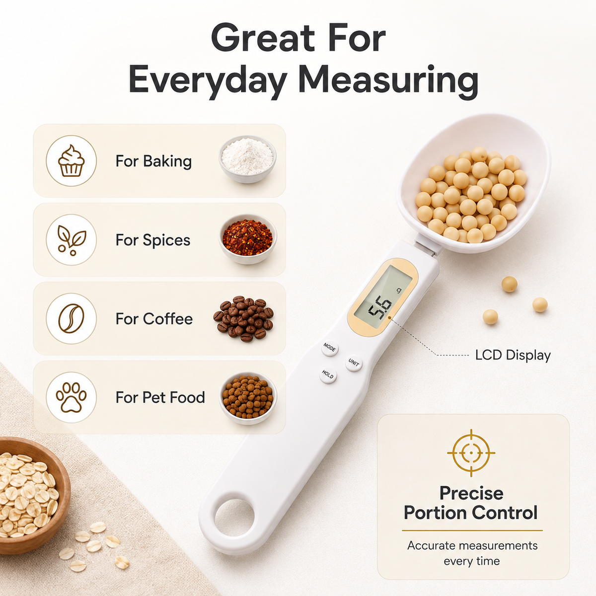 Digital Measuring Spoon with LCD Display