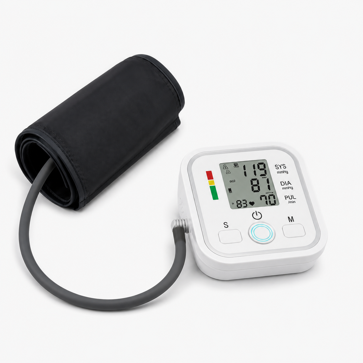 Digitale polsbloeddrukmeter met groot lcd-scherm en automatische meting