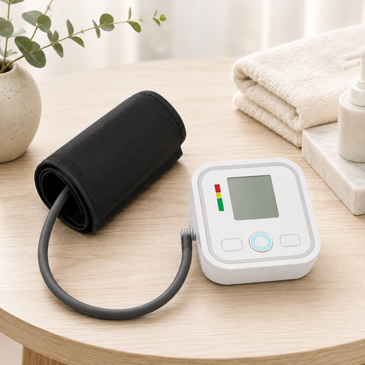 Digital Wrist Blood Pressure Monitor with Large LCD Display and Automatic Measurement