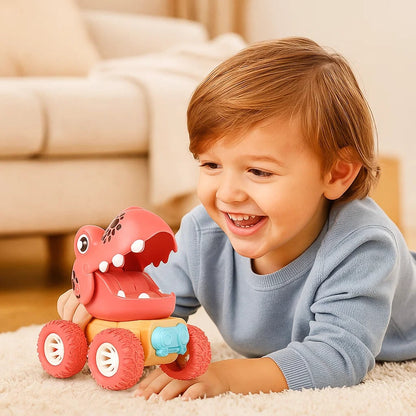 Dinosaur Monster Truck Push Toy Hand Eye Coordination Activity