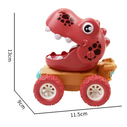 Dinosaur Monster Truck Push Toy Hand Eye Coordination Activity