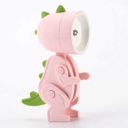 Dinosaur Night Light Adjustable Kids Bedside Lamp with Soft Warm Glow