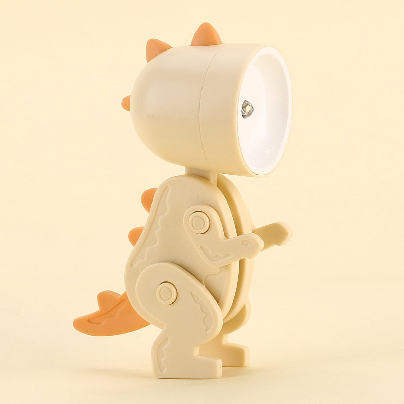 Dinosaur Night Light Adjustable Kids Bedside Lamp with Soft Warm Glow