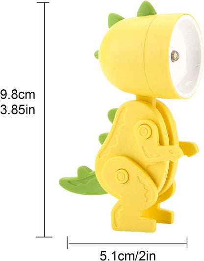 Dinosaur Night Light Adjustable Kids Bedside Lamp with Soft Warm Glow