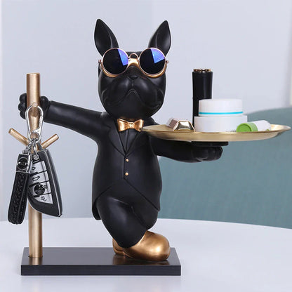 Dog Statue Storage Ornament Decorative Home Figurine Stylish Organizer