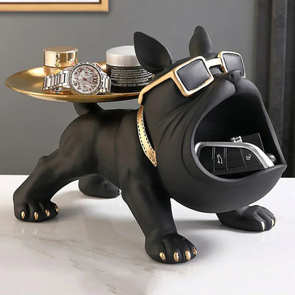 Dog Statue Storage Ornament Decorative Home Figurine Stylish Organizer