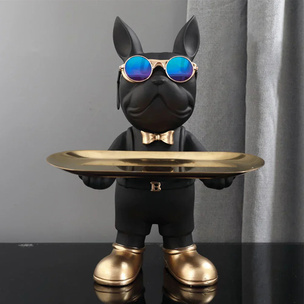 Dog Statue Storage Ornament Decorative Home Figurine Stylish Organizer