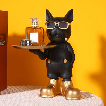 Dog Statue Storage Ornament Decorative Home Figurine Stylish Organizer