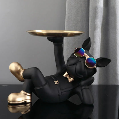 Dog Statue Storage Ornament Decorative Home Figurine Stylish Organizer