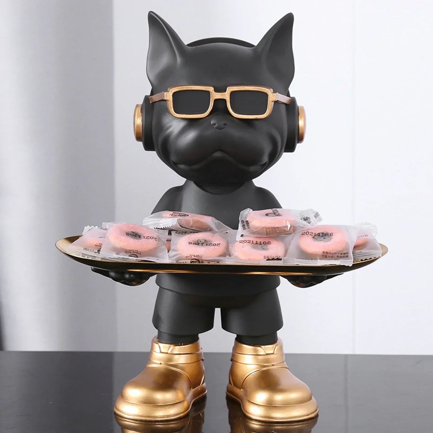 Dog Statue Storage Ornament Decorative Home Figurine Stylish Organizer