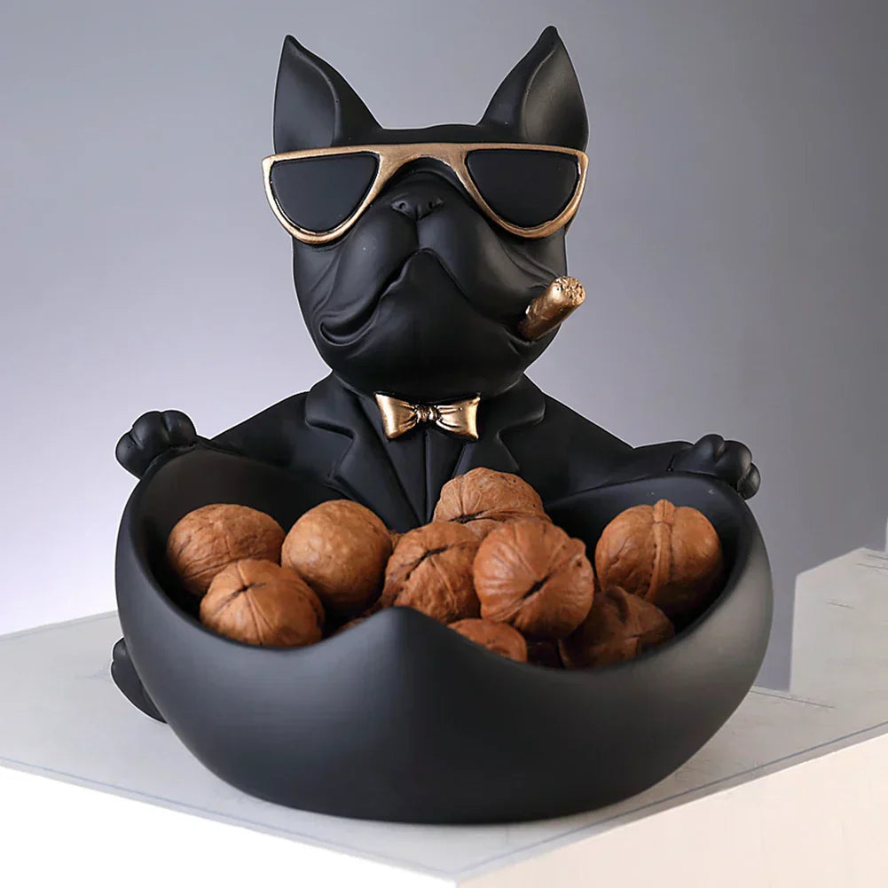 Dog Statue Storage Ornament Decorative Home Figurine Stylish Organizer