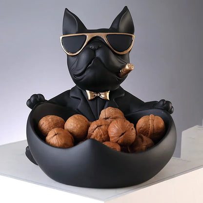 Dog Statue Storage Ornament Decorative Home Figurine Stylish Organizer