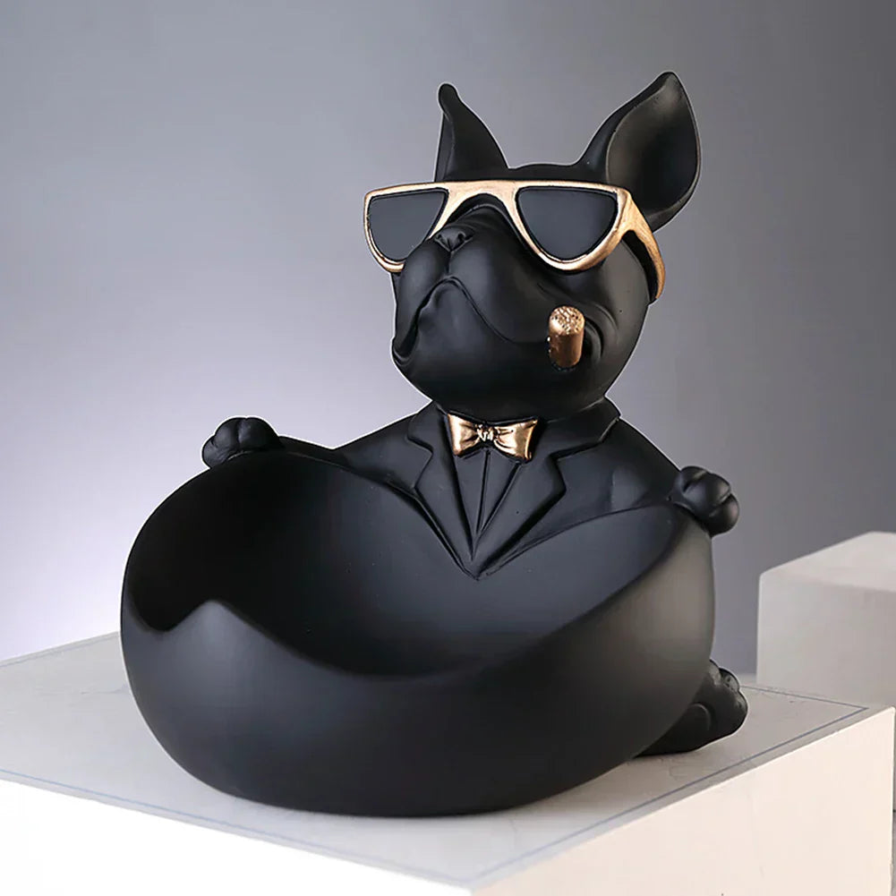 Dog Statue Storage Ornament Decorative Home Figurine Stylish Organizer