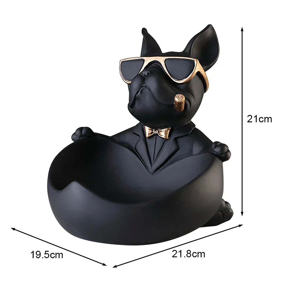 Dog Statue Storage Ornament Decorative Home Figurine Stylish Organizer