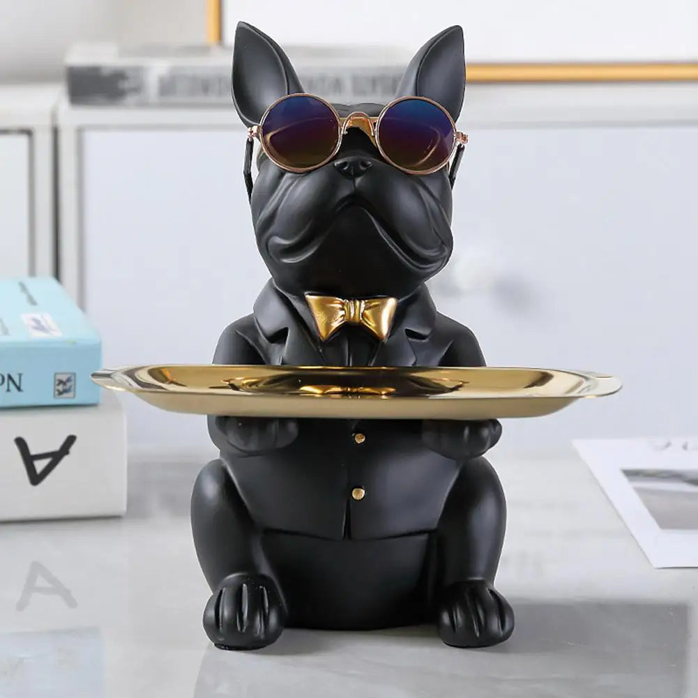 Dog Statue Storage Ornament Decorative Home Figurine Stylish Organizer