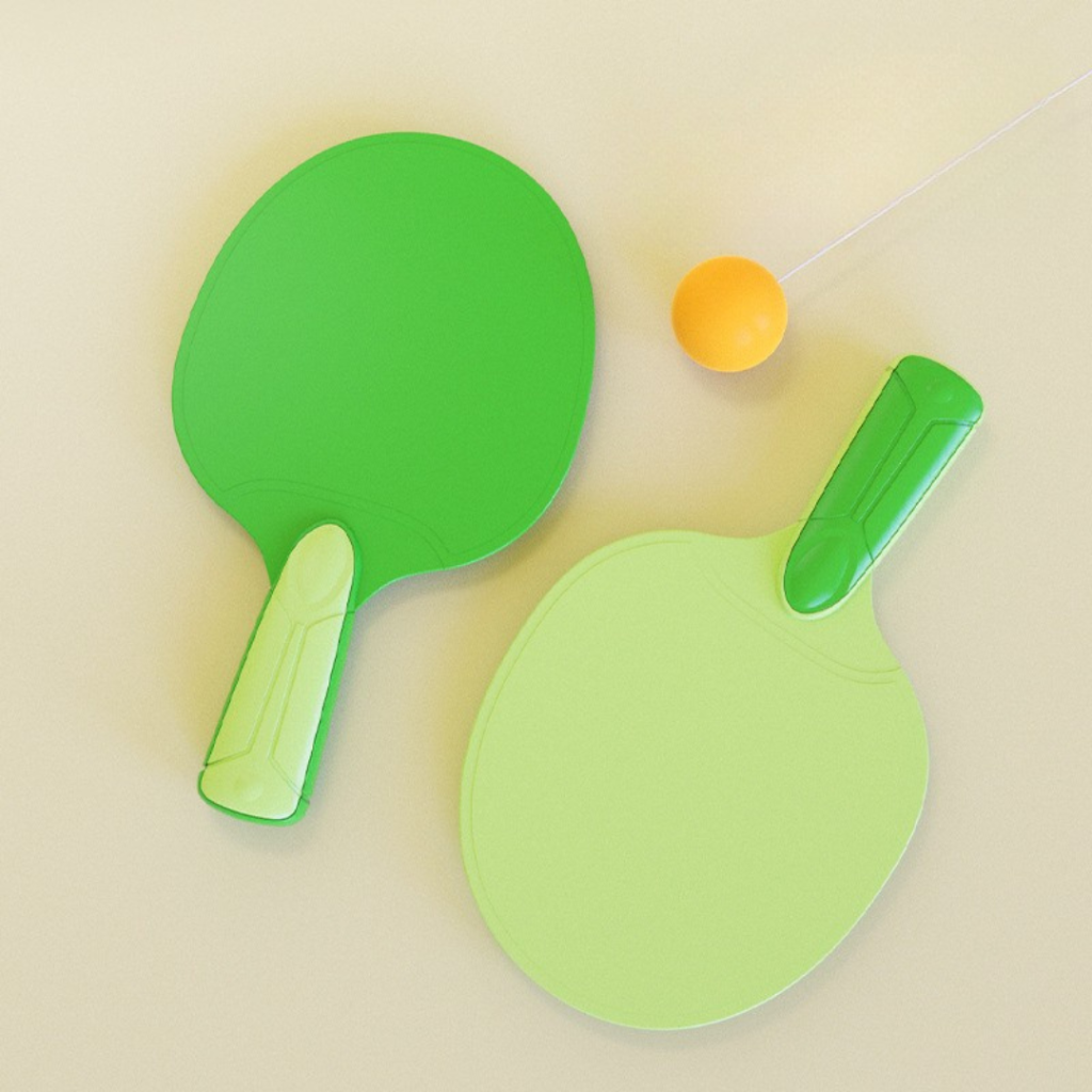 Tafeltennisset voor in de deuropening voor binnengebruik
