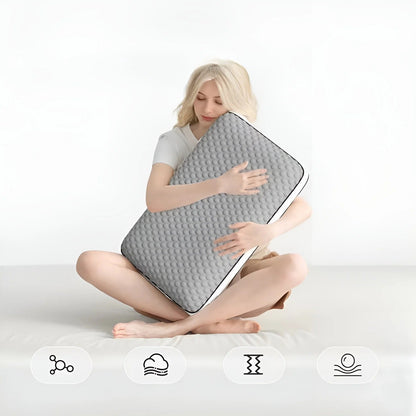 Double Sided Ergonomic Sleep Pillow Cooling Neck Support Cushion