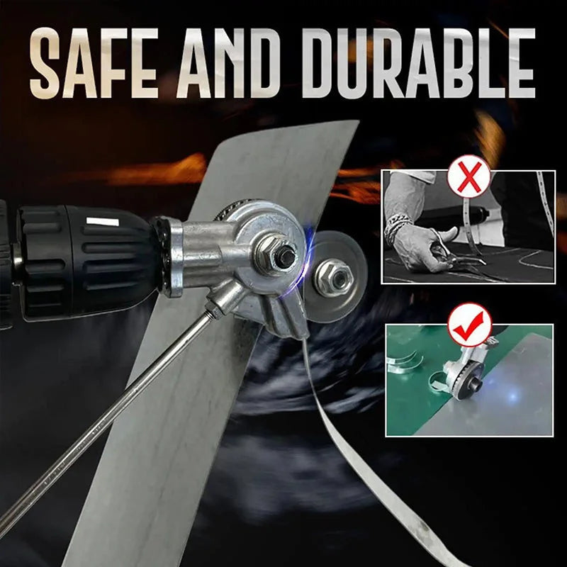 Drill Metal Cutter Attachment Nibbler Tool Sheet Cutting Adapter