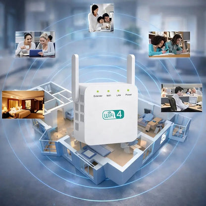 Dual Band WiFi Range Extender Mesh Signal Booster Repeater