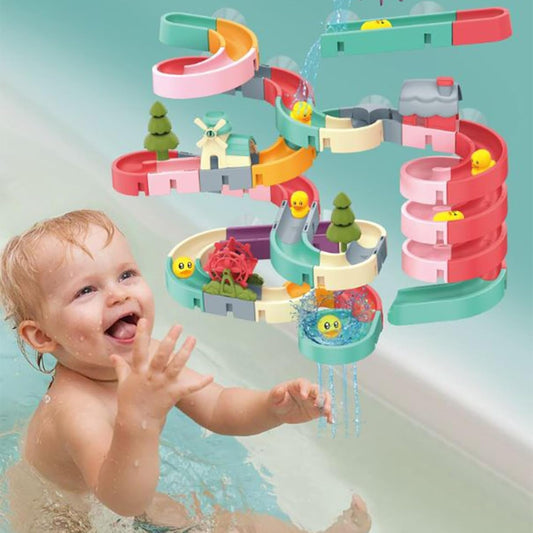 Duck Slide Track Toy Set Kids Building Playset 34 Pieces Creative Toy