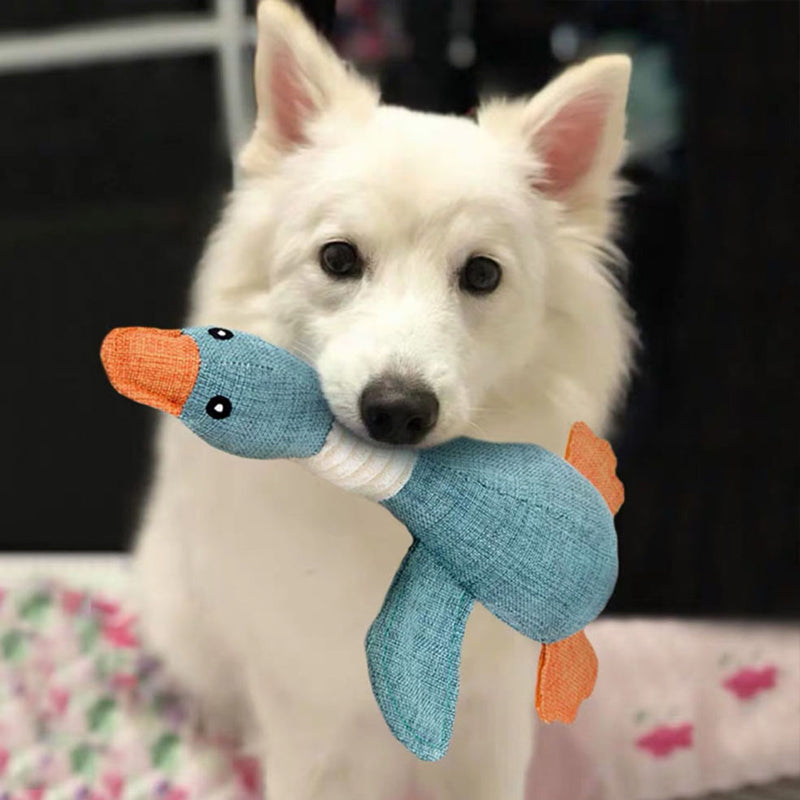 Durable Goose Dog Chew Toy Tough Interactive Pet Toy