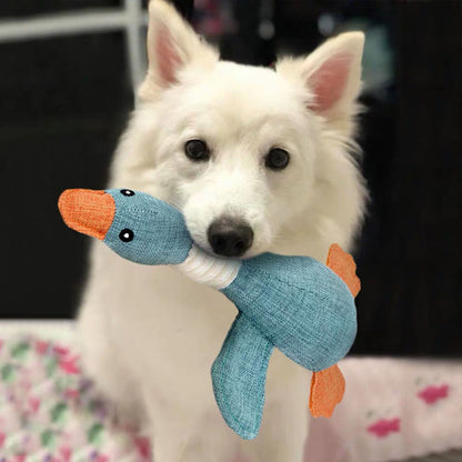 Durable Goose Dog Chew Toy Tough Interactive Pet Toy