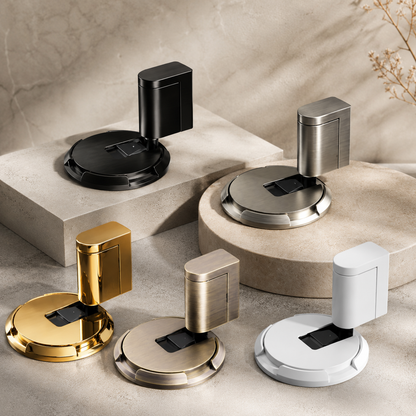 Easy-Install Zinc Alloy Door Stopper for Windproof Door Holding