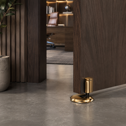 Easy-Install Zinc Alloy Door Stopper for Windproof Door Holding