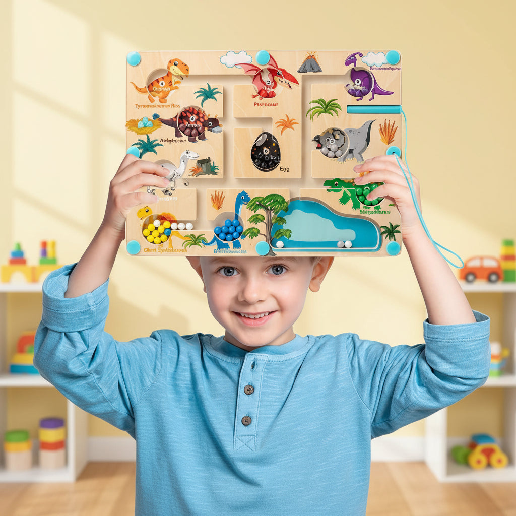 Educational Dinosaur Magnetic Maze Fine Motor Toy