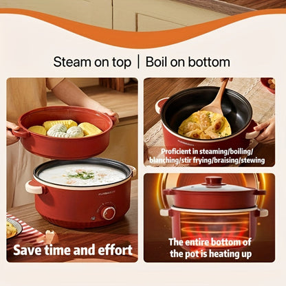 Electric Cooker Steamer Fryer Non Stick Kitchen Pot