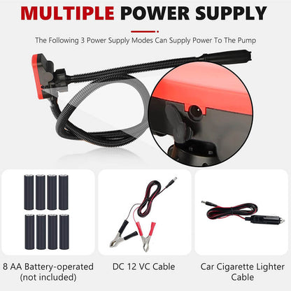 Electric Fuel Transfer Pump 12v Portable diesel Petrol Oil Pump High Flow