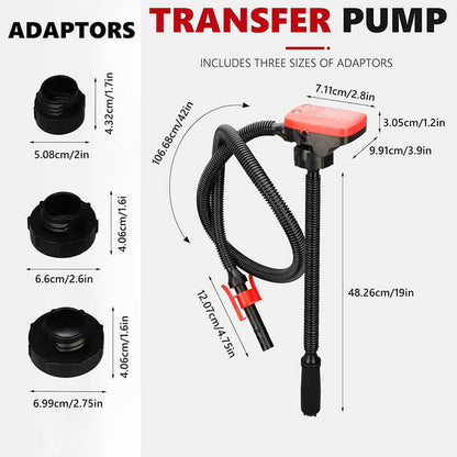 Electric Fuel Transfer Pump 12v Portable diesel Petrol Oil Pump High Flow