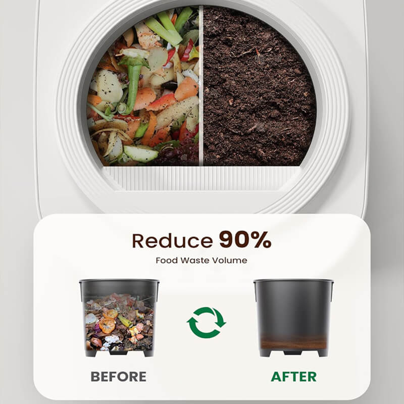 Electric Kitchen Compost Bin Food Waste Recycling Machine