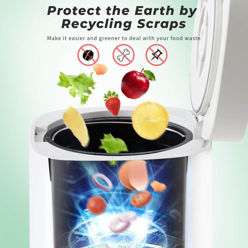 Electric Kitchen Compost Bin Food Waste Recycling Machine