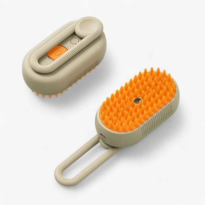 Electric Pet Steam Brush Grooming Massage Comb Hair Removal Brush